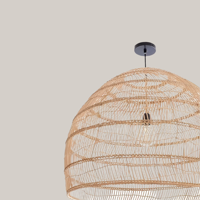 Light Luxury Rattan Chandelier Art Villa Lamps