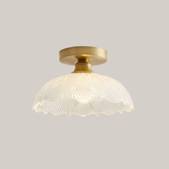 Iron and Glass E27 Entryway Lamp DD Style With Bulb