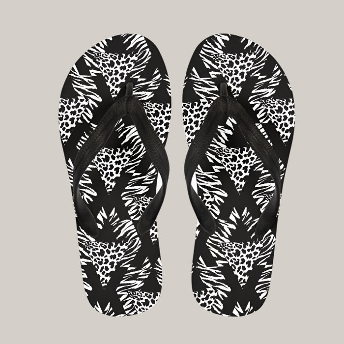 Animal-Texture Flip-Flops YSFD1010AB