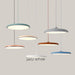 Scandinavian Aluminum Disc LED Chandelier Jazz white