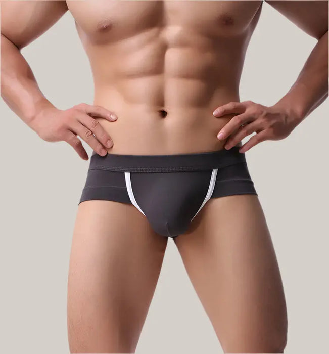 Mens Fashion Underwear Flat Angle Low Grey