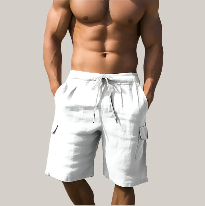 Men's Stylish Beach Shorts White