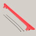 Bicycle Chainstay Protector – 222 × 20 mm, 6 Colors Red 222x20x0.3mm