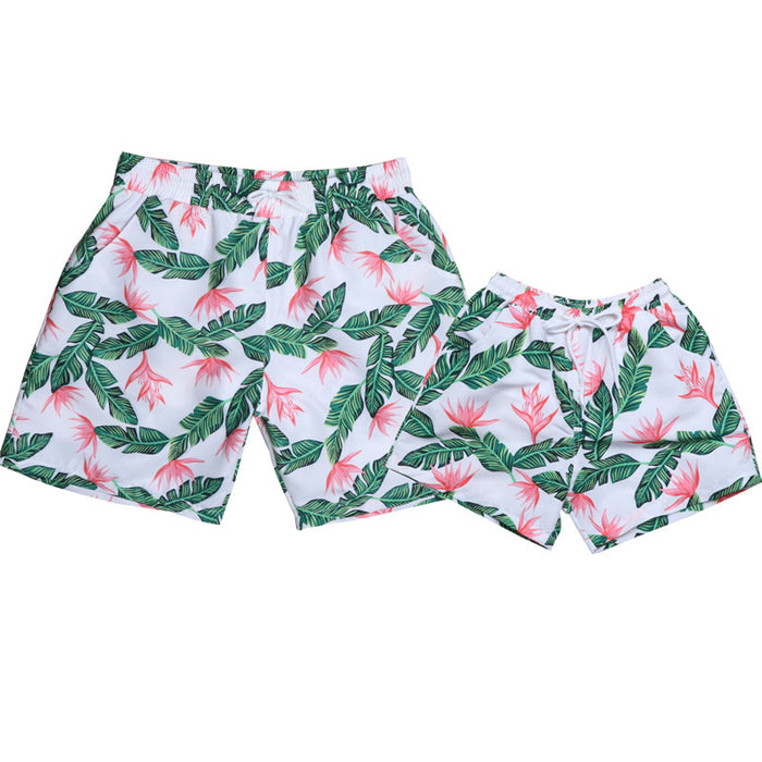 Parent Child Swimwear Quick Drying Beach Pants