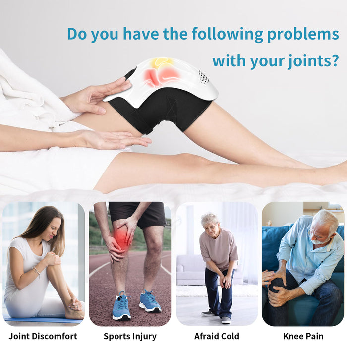 Rechargeable Heated Knee Massager with Vibration