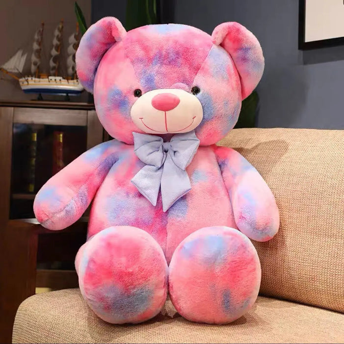 Teddy Bear Plush Red pink blue