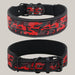 Reflective Camouflage Dog Collar Red