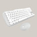 Retro Wireless Keyboard and Mouse Set