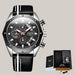 Silicone-Strap Everyday Watch Belt silver black