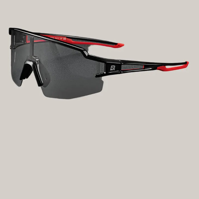 Half-Frame Sports Glasses – 8 Colors Black and red