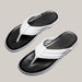 Leather Beach Flip-Flops White