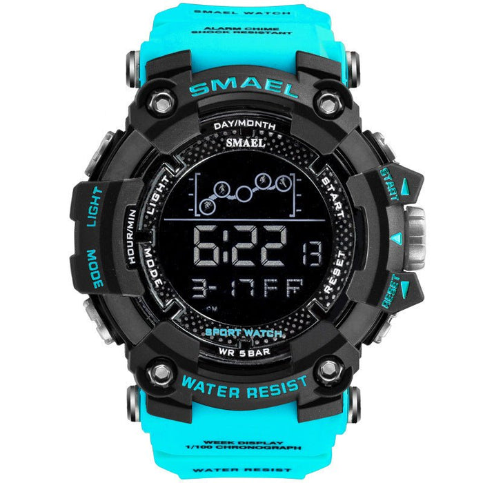 Electronic Sports Watch Student Watch Sky Blue