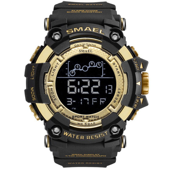 Student Digital Sports Watch Gold
