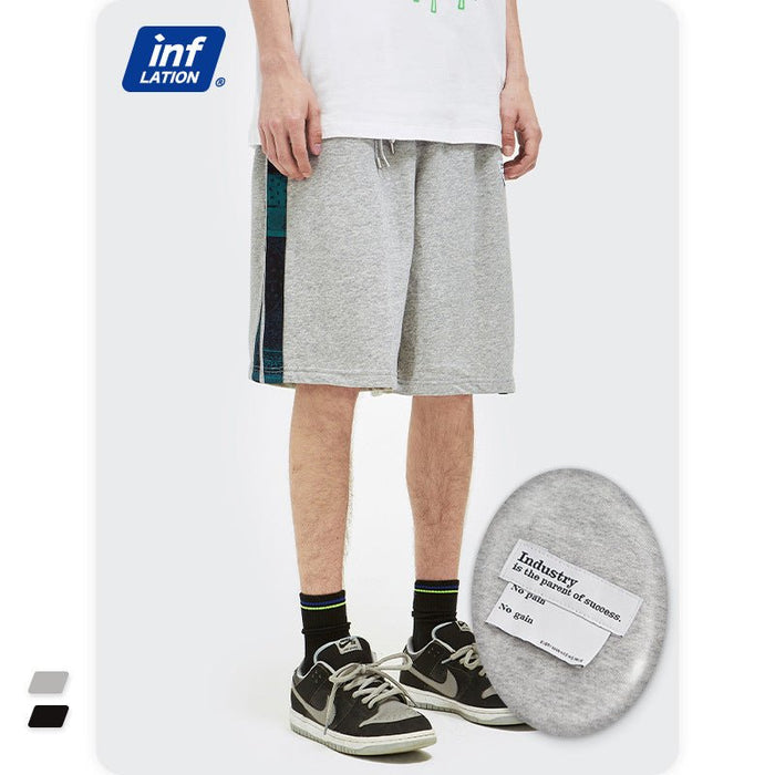 Ethnic Style Side Striped Casual Loose shorts