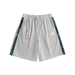 Striped Loose-Fit Casual Shorts Gray