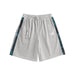Ethnic Style Side Striped Casual Loose shorts Gray