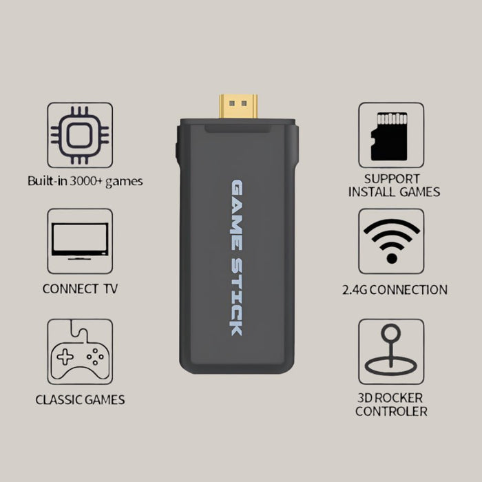 Y2HDMAX 2.4G Two-Player Game Console