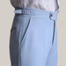 Casual High-waisted Men's Dress Pants Sky blue