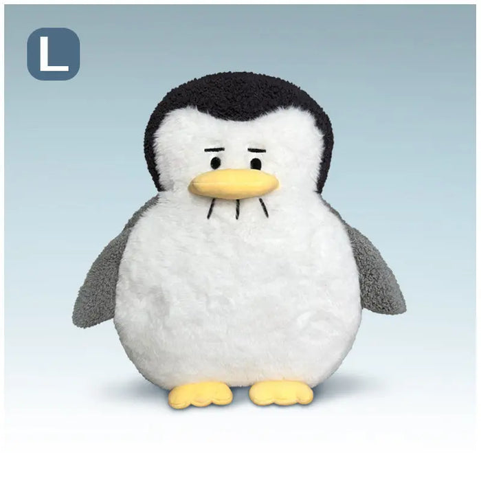 Penguin Action Sad Expression Doll Plush Toy White L