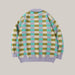 Checkered Polo Collar Sweater For Men Purple