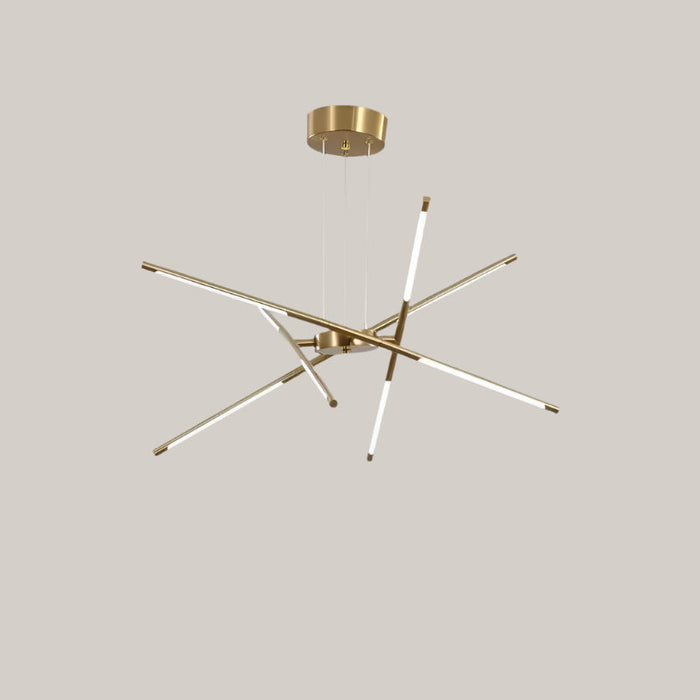 Nordic Multi-Head Iron LED Chandelier 8heads Tricolor