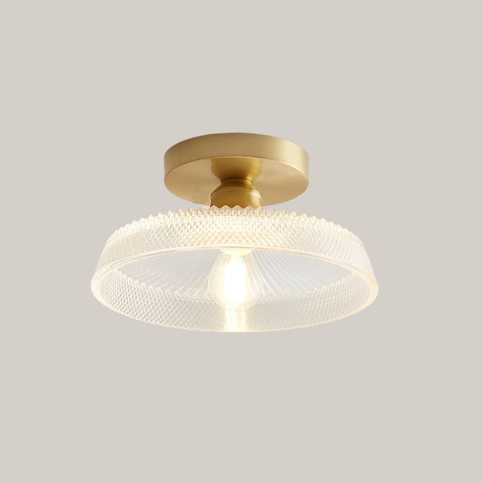 Iron and Glass E27 Entryway Lamp DI Style With Bulb