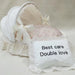 Dog and Cat Bed Apricot white M Medium