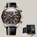 Silicone-Strap Everyday Watch Belt gold black