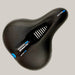 Wide Bicycle Saddle – 2 Suspension Styles Reflective Black And Blue