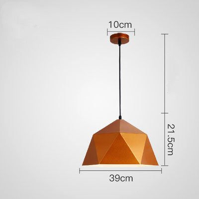 Colorful Mini Pendant Lamp Gold Medium