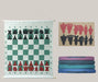 Large Leather Chess Set – 66 × 77 cm, Storage Bag Included Picture color