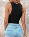 Women's Crew-Neck Tank Top with Built-In Bra