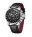 Men's Three-Dial Luminous-Style Watch Black