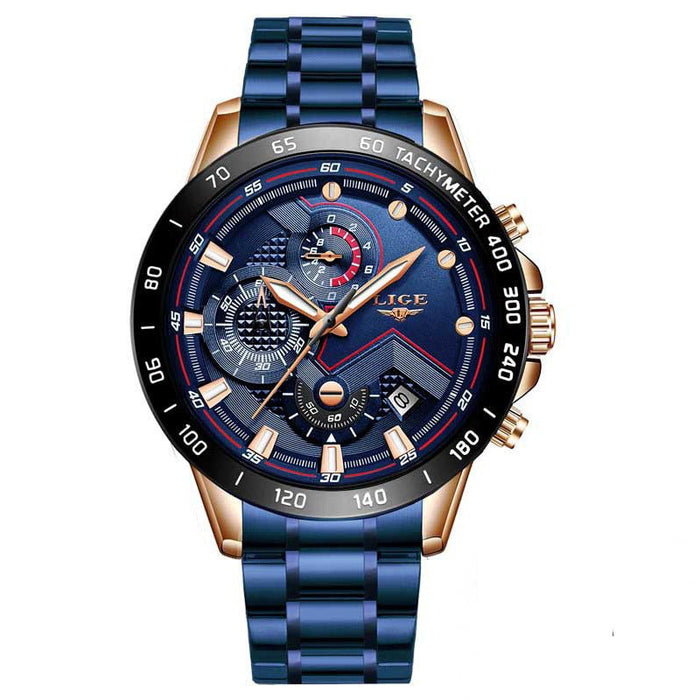 Multifunction Everyday Watch Blue black