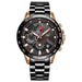 Multifunction Everyday Watch Black gold