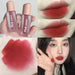 Student Lipstick Matte Lip Mud Lip Gloss 01 Apple Red