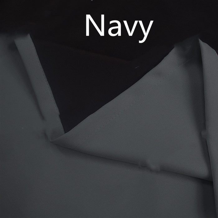 Full Blackout Hot Sale Curtain With Black Lining On The Back Navy Blue
