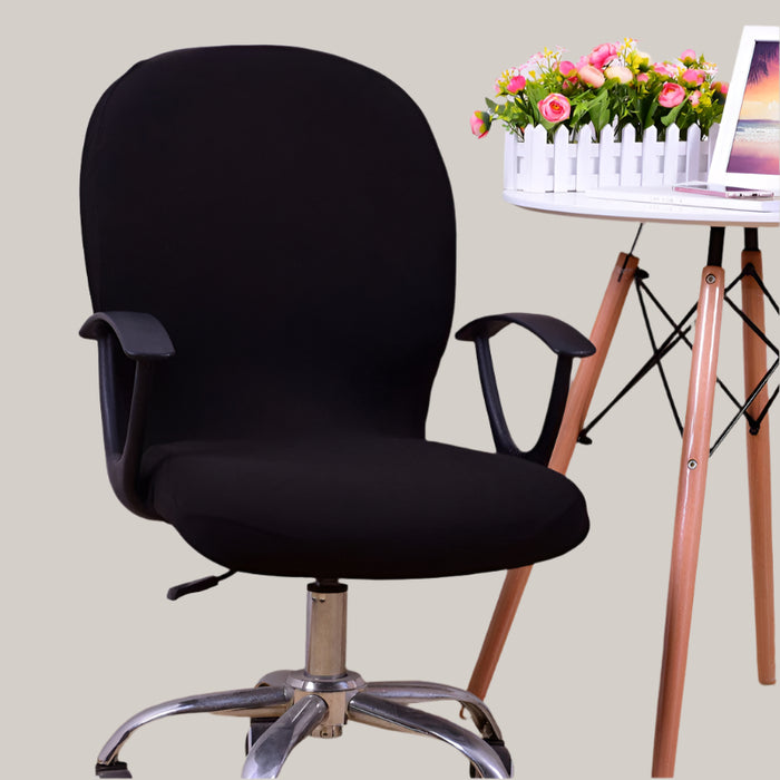 Protective Computer Chair Cover Black Default