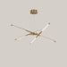 Nordic Multi-Head Iron LED Chandelier 6heads Tricolor