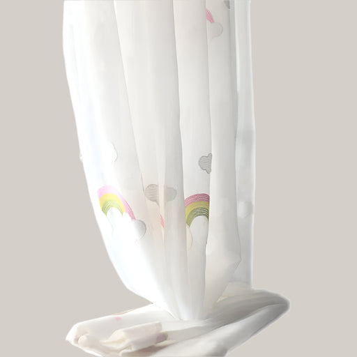 Children's Rainbow Gauze Curtains Rainbow hook up