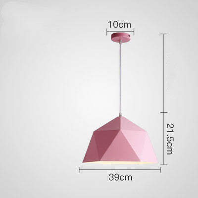 Colorful Mini Pendant Lamp Pink Medium