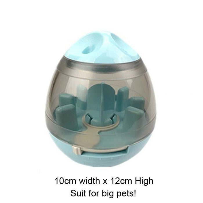 Interactive Treat-Dispensing Ball for Cats Blue Leaking ball