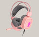 Gaming Headset With Microphone Pink 3.5MM