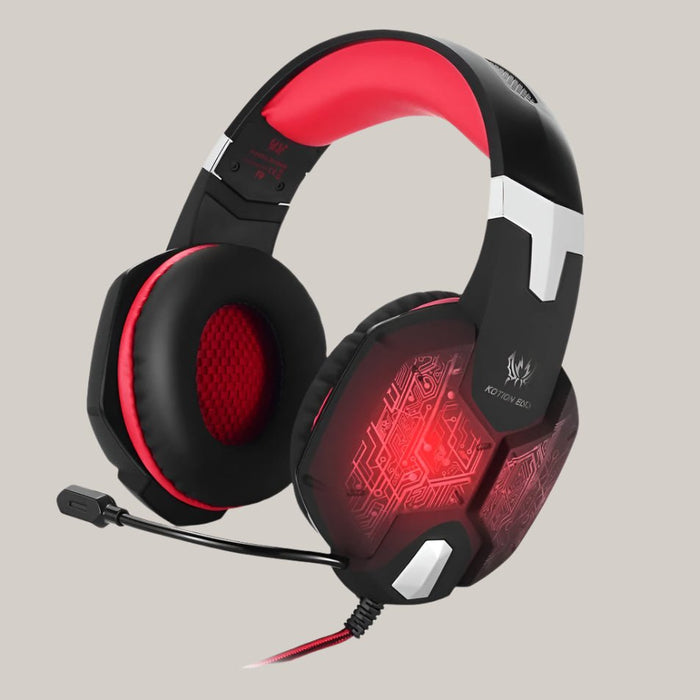 Gaming Headset with Microphone Red