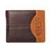 Men's Patchwork Genuine Leather Wallet 3style