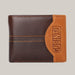 Genuine Leather Men Patchwork Wallets