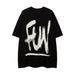 Graffiti Letter Men Clothing Black