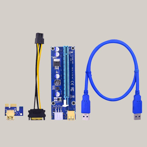 Graphics card extension cord adapter