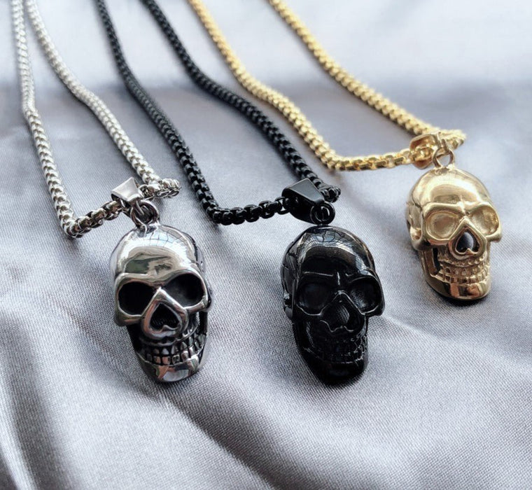 Halloween Skull Necklace for Men