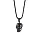Halloween Skull Necklace Men Fashion Black